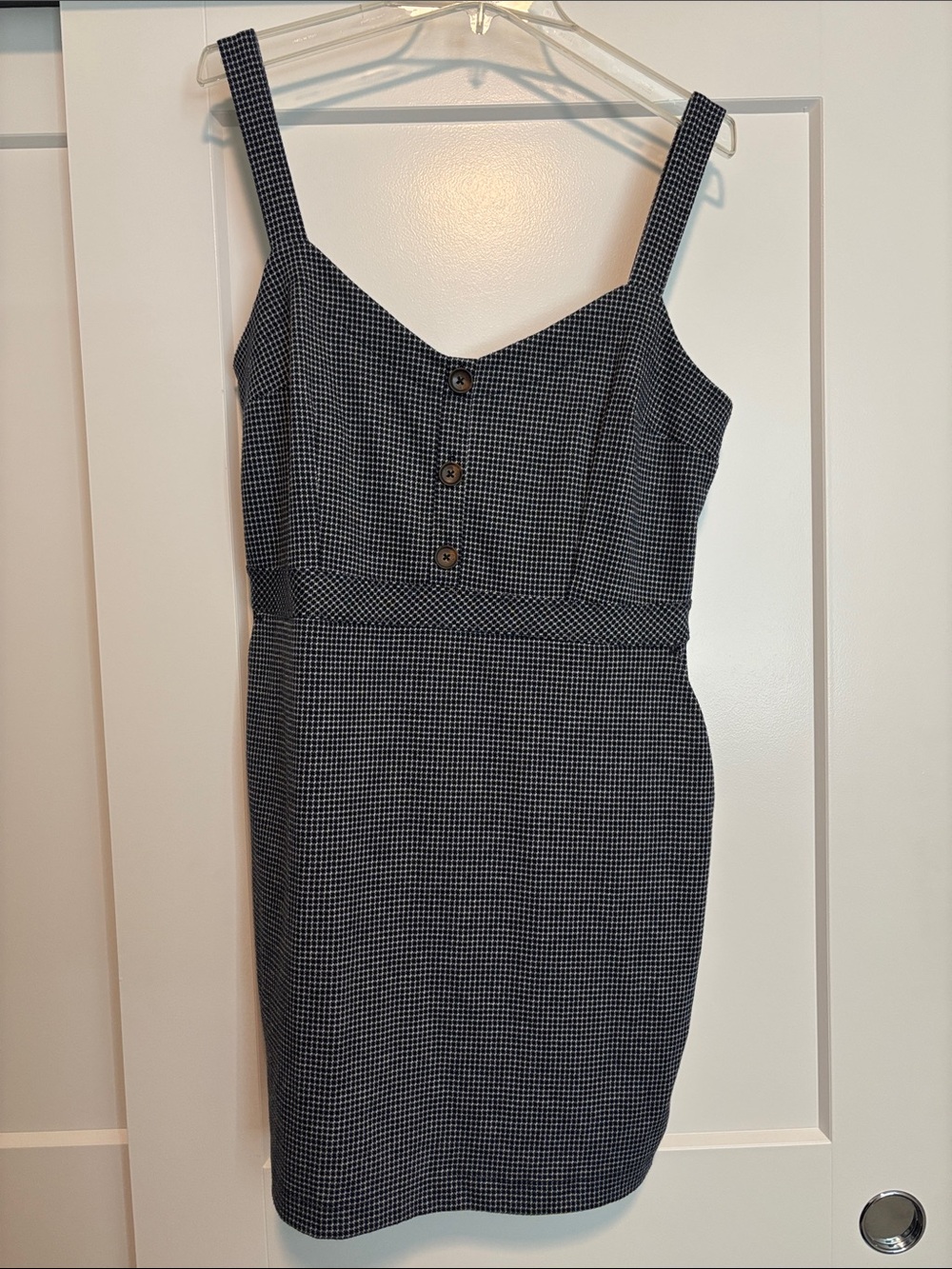 Abercrombie & Fitch navy & White Mini Dress with pockets & adjustable straps